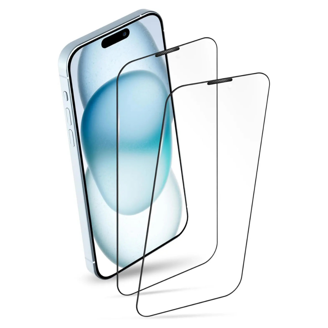 MICRODIA 適用於 iPhone 15 系列的 SCREENGuard™ 螢幕保護貼（2 片）