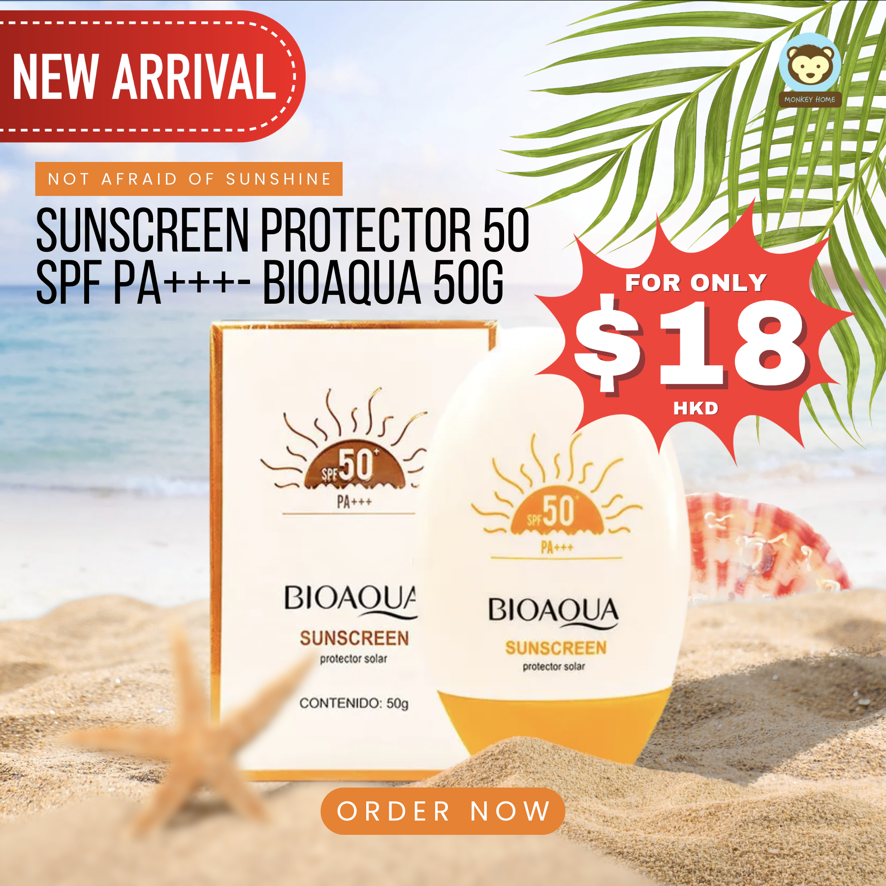 BIOAQUA Sunscreen SPF 50 PA+++ (50g)