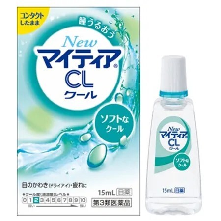 日本 千壽 Senju New Mytear CL 隱形眼鏡眼藥水 15ml｜乾眼保濕與日常用眼舒緩