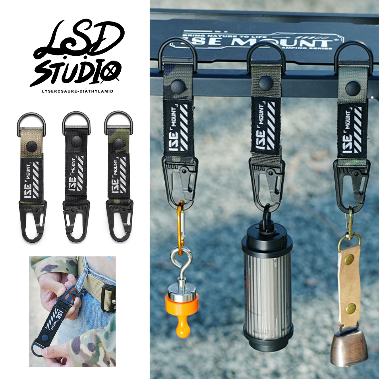 【GEAR-CLIP01】戰術輕量吊掛魔鬼氈快扣環