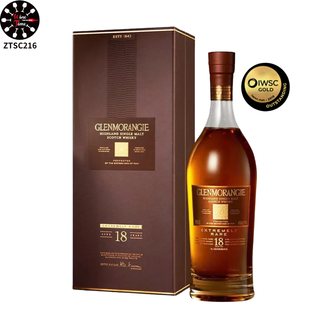 Glenmorangie 18 Years Old Highland Single Malt Scotch Whisky 750ml | 格蘭傑18年單一麥芽蘇格蘭威士忌 (禮盒)