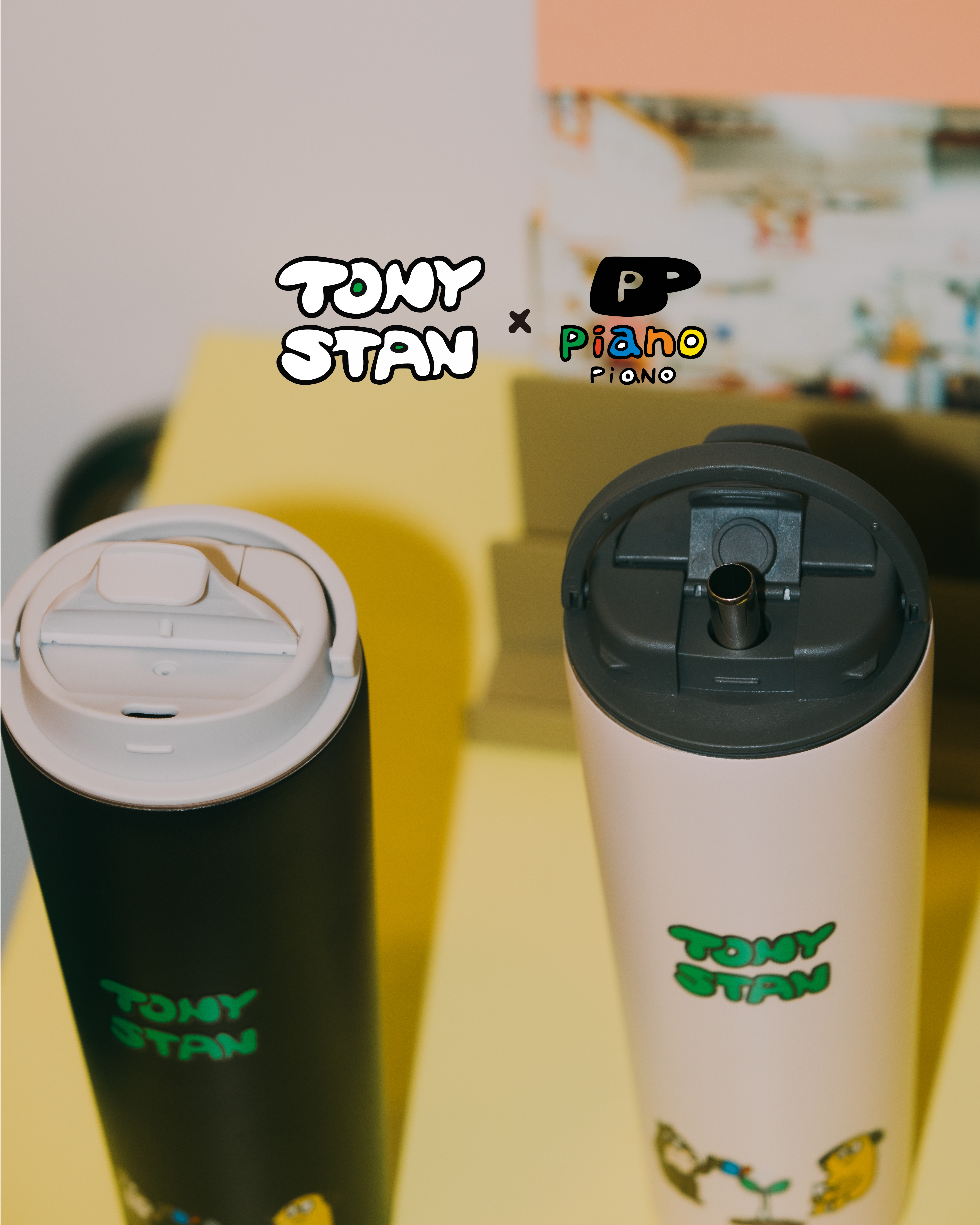 【2WAY撞色提手吸管杯720ml 】屎蛋唐尼TonyStan聯名款