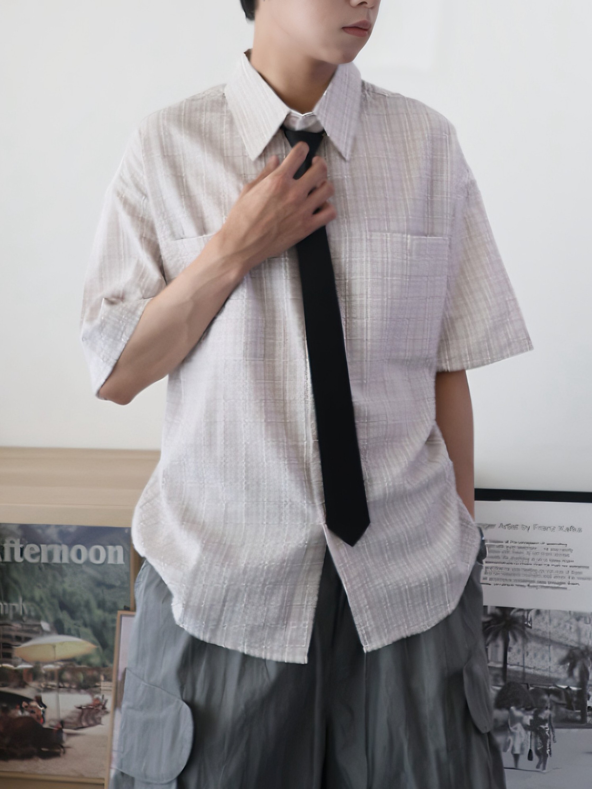 （現貨）韓系 免打結 素色領帶 學院風平頭領帶