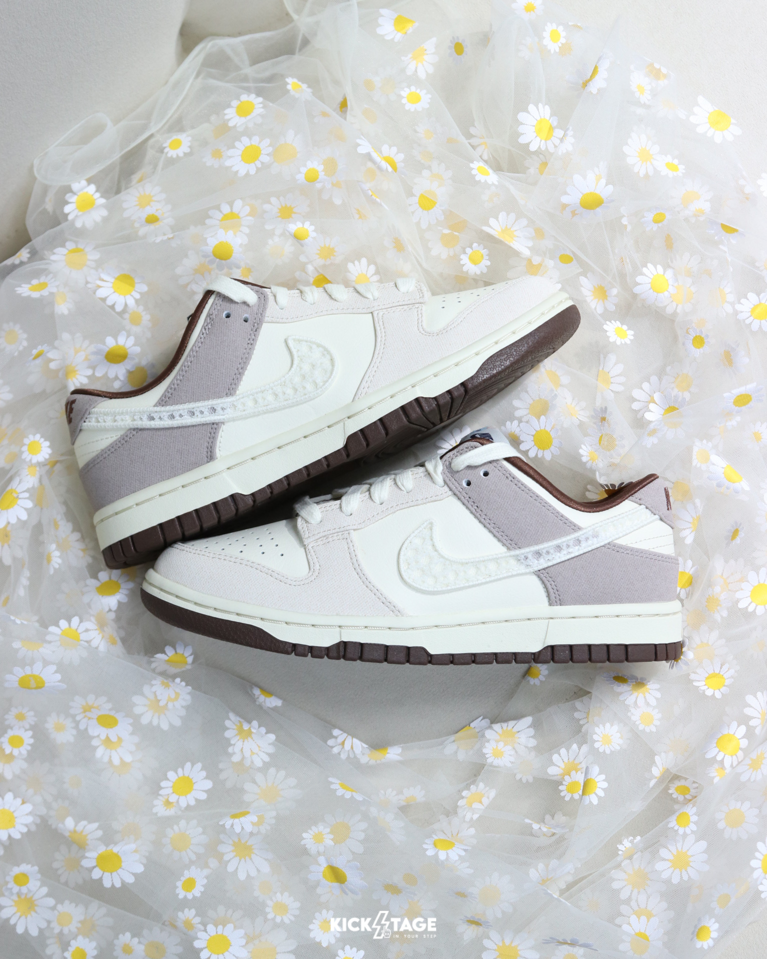 女鞋 NIKE W DUNK LOW LX 白棕 立體蕾絲LOGO 復古 緩震 運動 休閒鞋【IH7353-010】lacelg