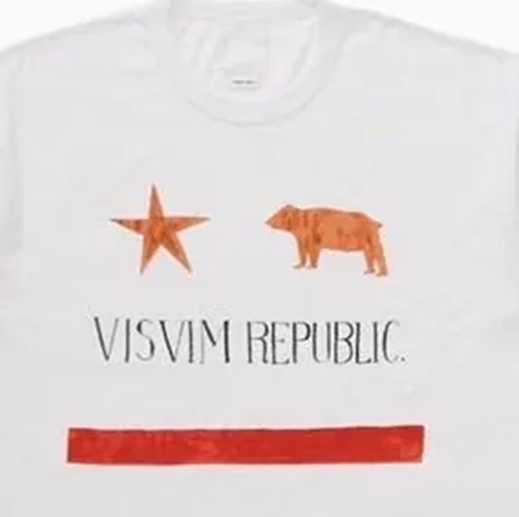 LAST STOCK: VISVIM 2025 A/W JUMBO TEE S/S REPUBLIC - PRE ORDER ITEM (預訂中)