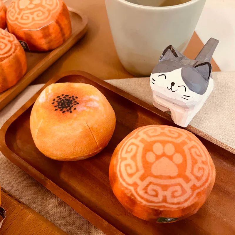 貓咪旺農場｜中秋特別商品 月餅造型貓草包 100%貓薄荷 100%木天蓼填充