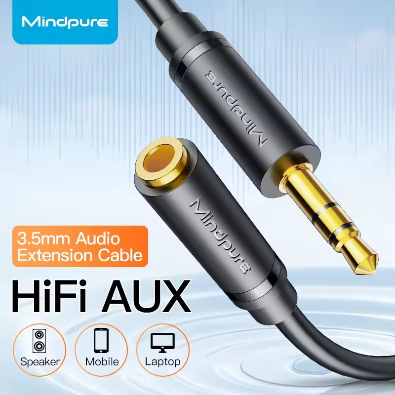 Mindpure 3.5mm TRS 音頻延長線 公對母 (1.5m - 5m)