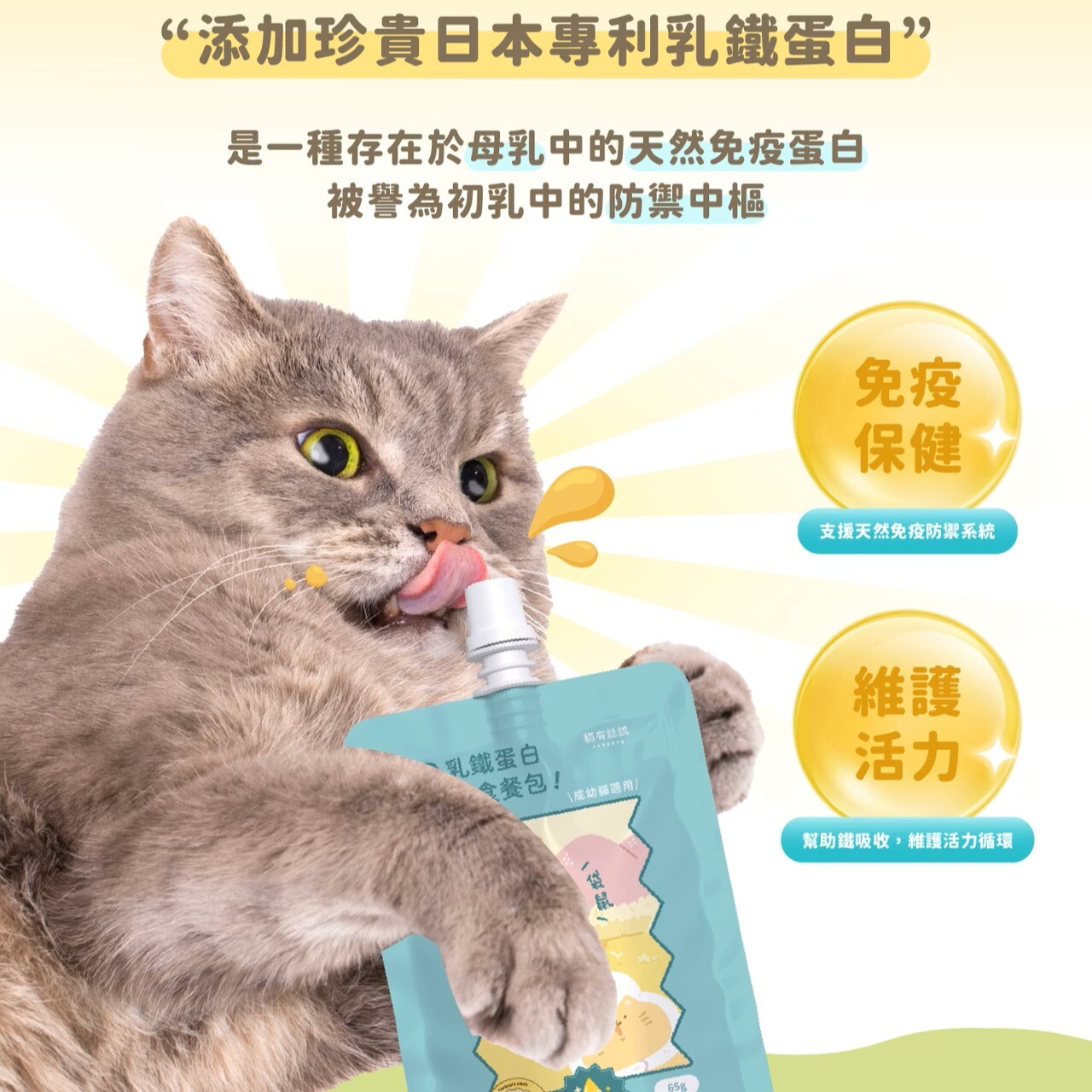 Catssay 貓有話說｜鮮滴精乳鐵主食餐包 滴滴主食餐包65g