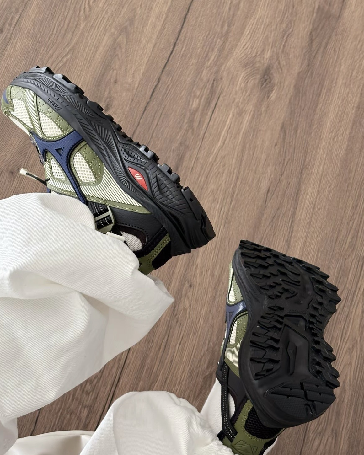 #代購 MIZUNO RACER TRAIL SE 美津濃 復古透氣 機能 溯溪鞋 D1GH241901 卡其藍綠