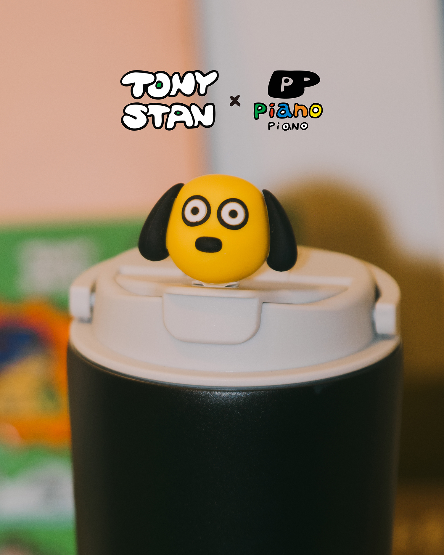 【2WAY撞色杯專用杯蓋 】屎蛋唐尼TonyStan聯名款 （單杯蓋不含撞色杯）|淺灰