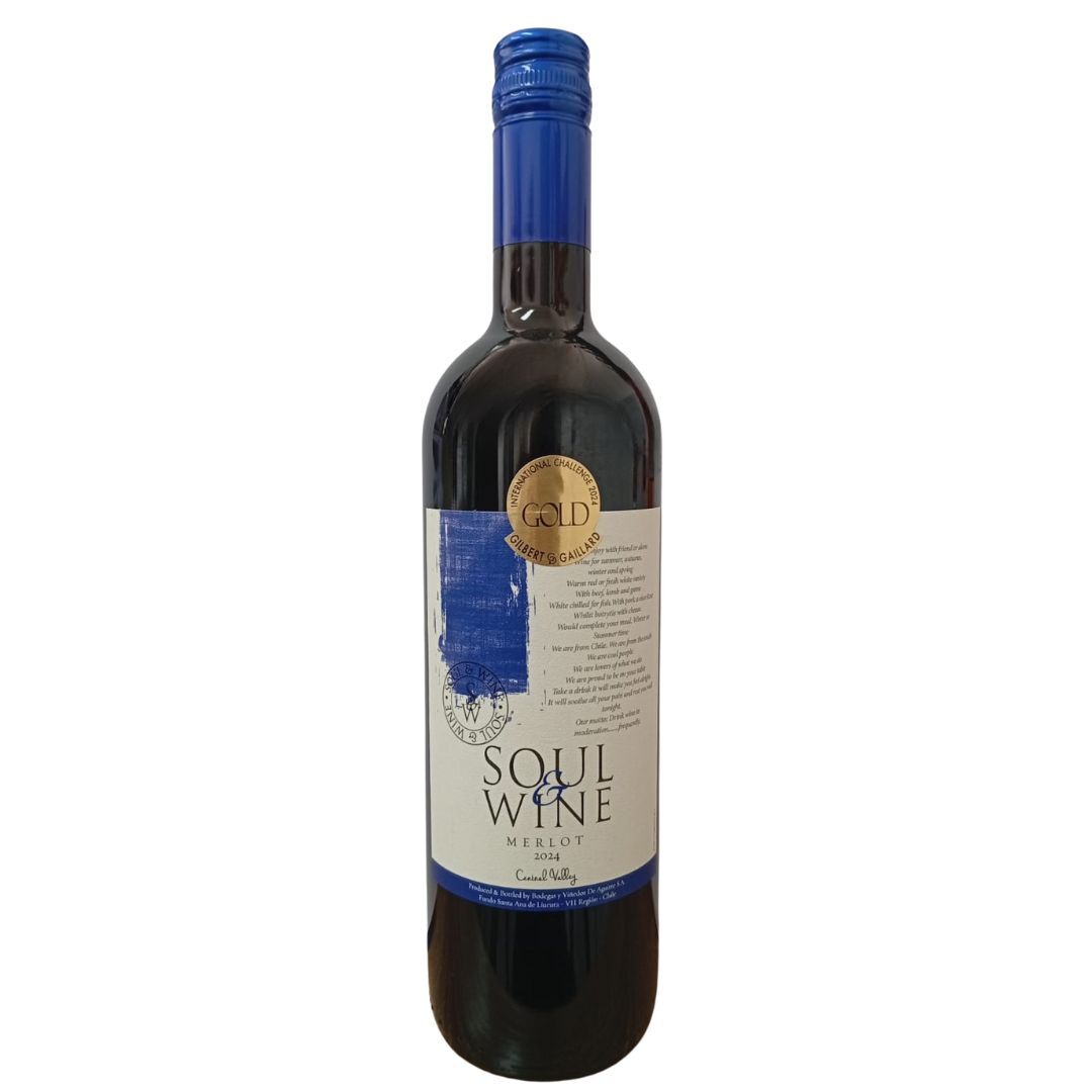 Soul & Wine Merlot 2024 Red Wine 750mL