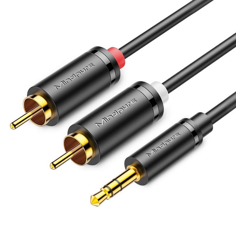 Mindpure 3.5mm 轉 2RCA 音頻線 公對公 (1.5m - 5m)