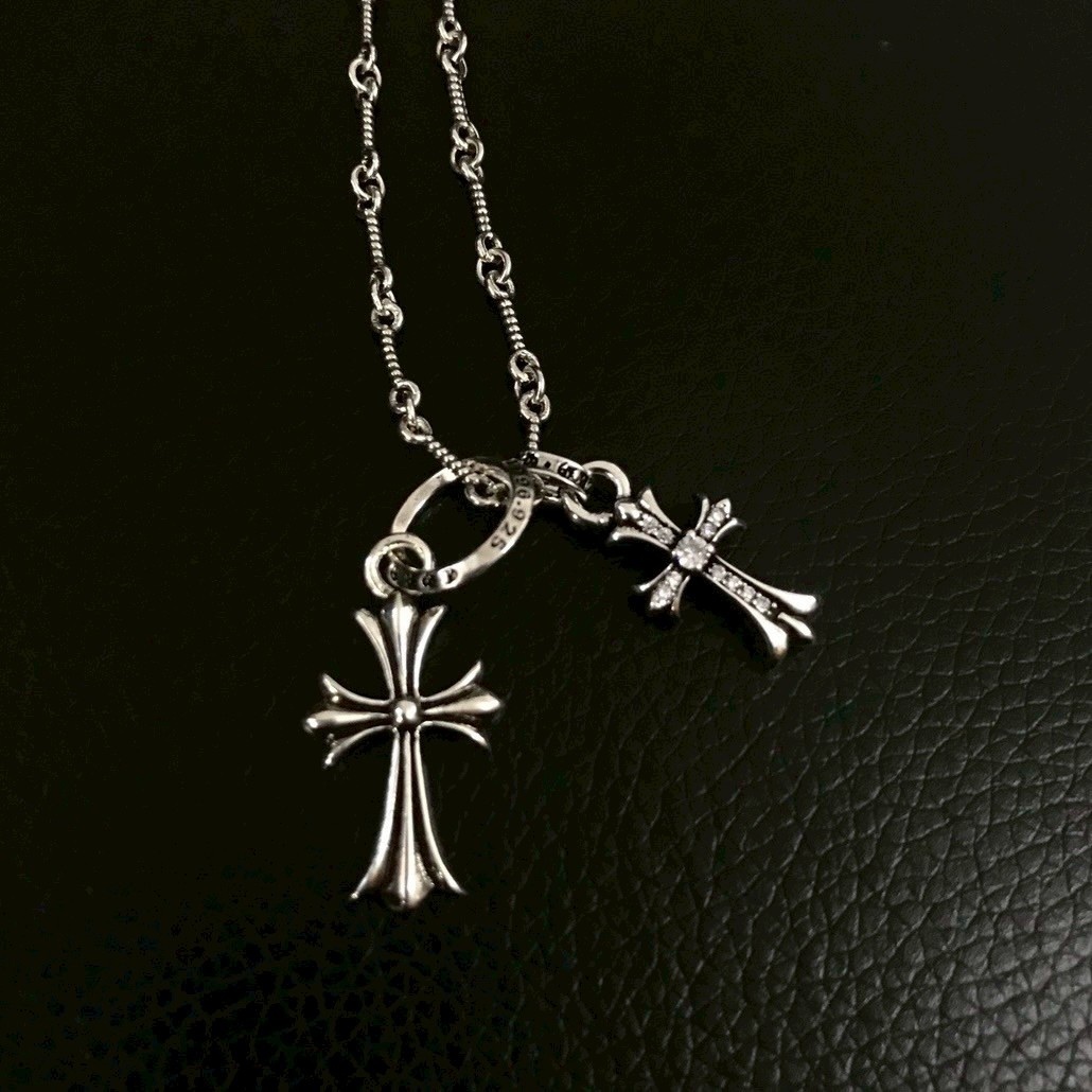 Chromehearts字母環雙十字高奢定製項鍊