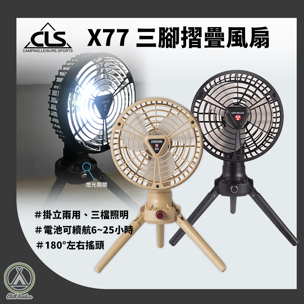 CLS 三腳風扇燈 X77－(2色)
