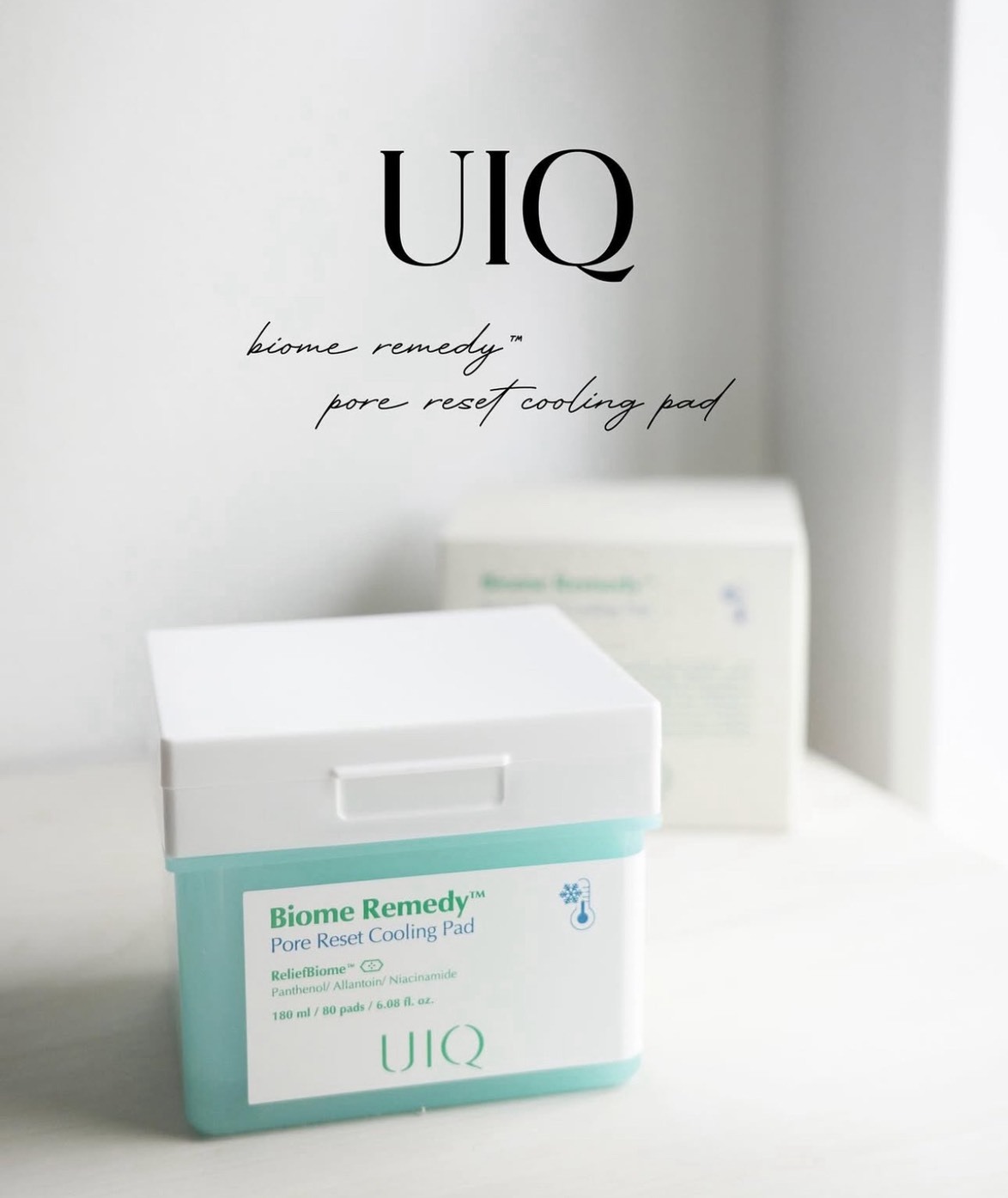 (預購商品 8/4收單) 韓國 UIQ Biome Remedy冰塊毛孔鎮定棉片 80片