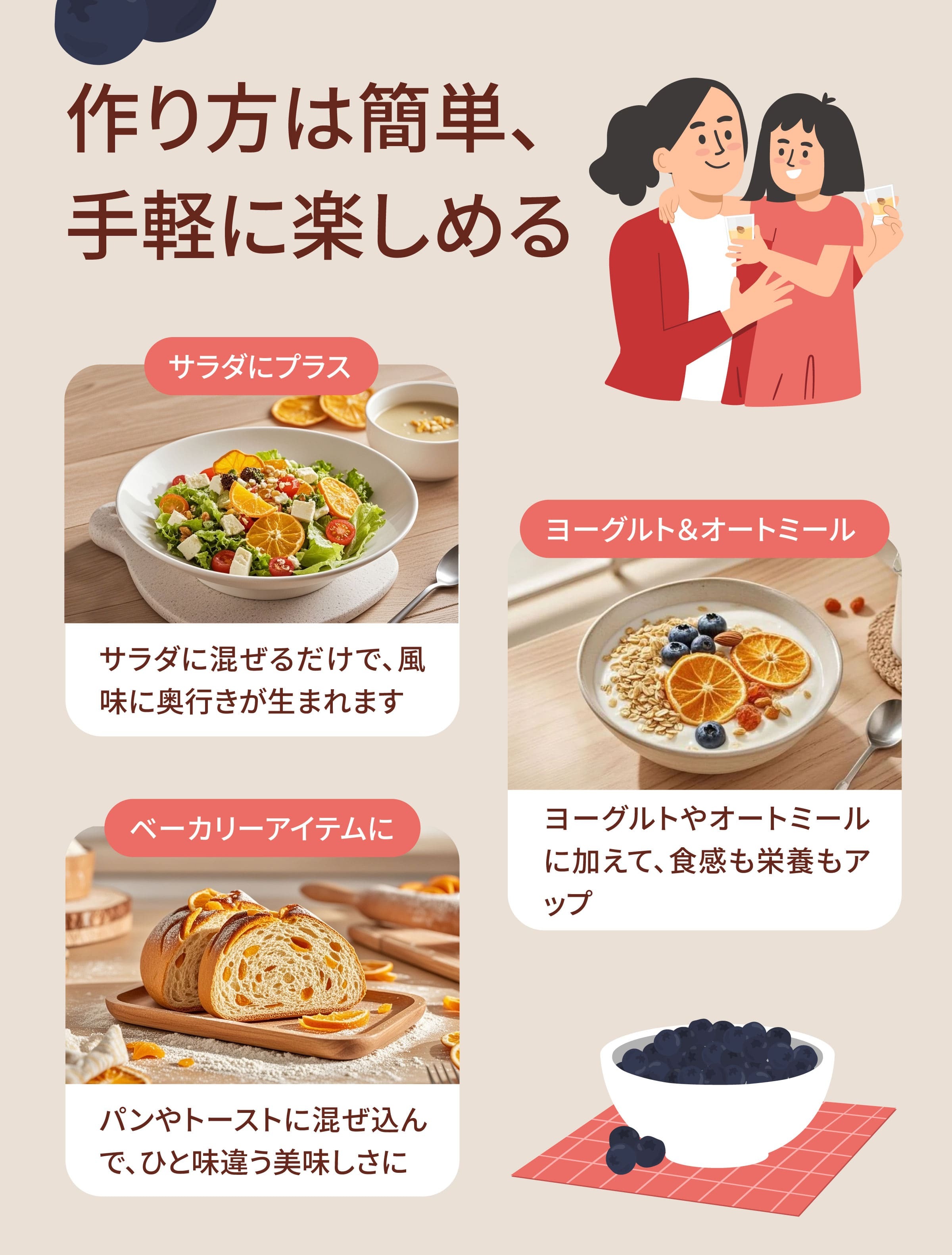 Dengyi ドライフルーツ　ブルーベリーのお召し上がり方