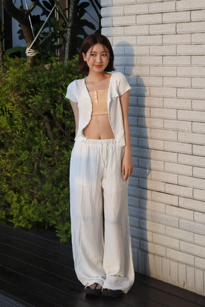 Linen Stripe Pants #長褲