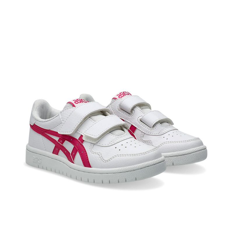 ASICS JAPAN S PS 休閒運動鞋 中童 亞瑟士 復古 童鞋 白紅 1204A008-121 [台灣現貨]