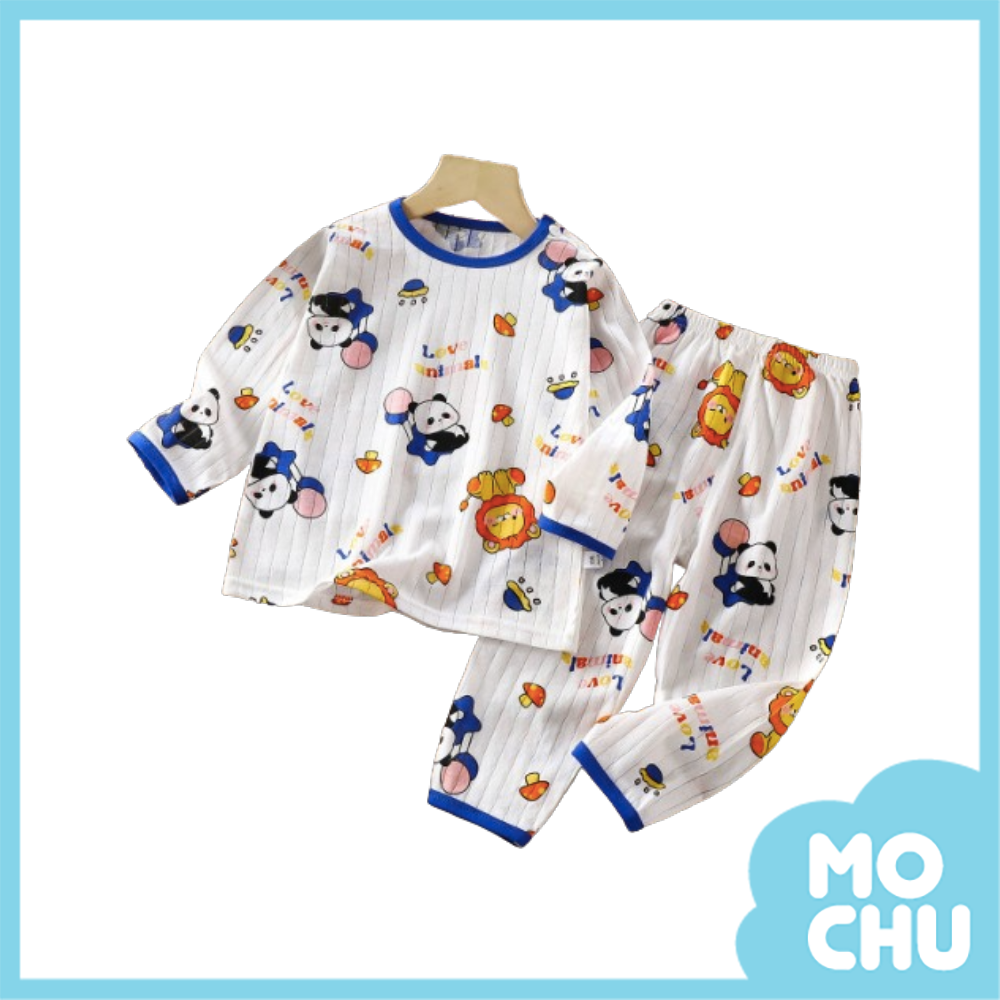 太空熊貓長袖薄款家居套裝