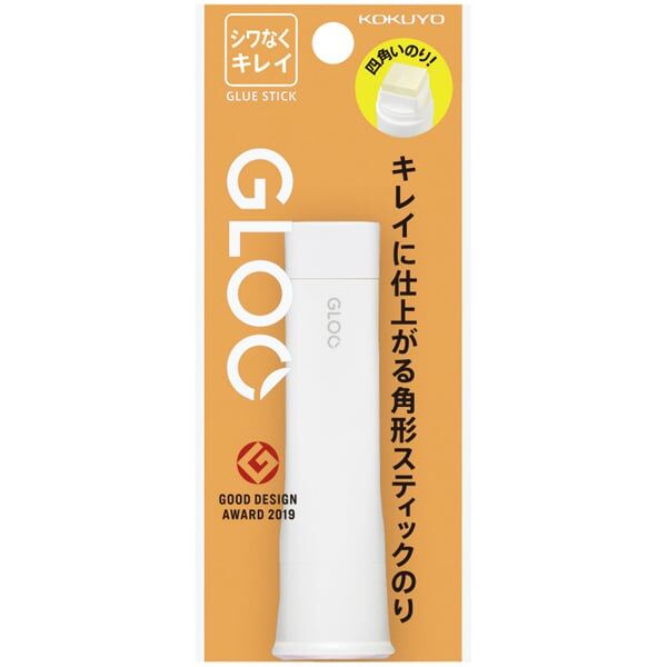 KOKUYO／GLOO方形口紅膠 不易起皺（橘色）