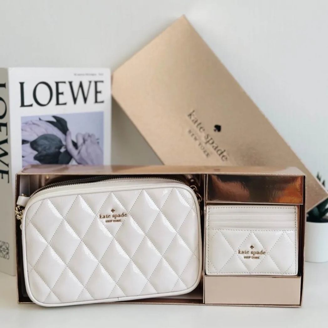 現貨Kate Spade Natalia 細相機包+咭套禮盒（清貨價貨品，不設退換） KS48
