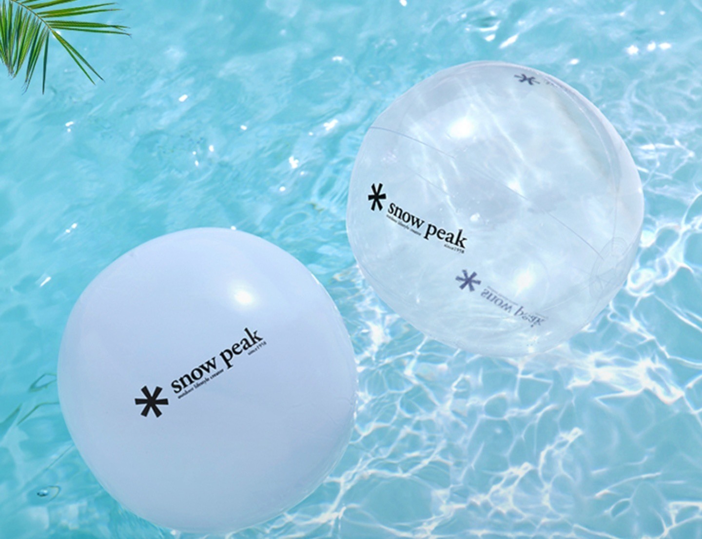 【現貨】SNOW PEAK 夏日沙灘排球 充氣球 游泳池 海邊｜白色／透明 雙色現貨