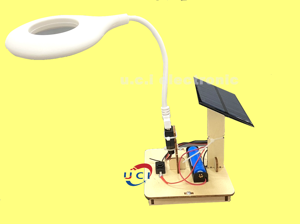 【UCI電子】(二X-3) DIY材料包 太陽能燈 檯燈 台燈 語音控制檯燈  科學實驗科技小製作