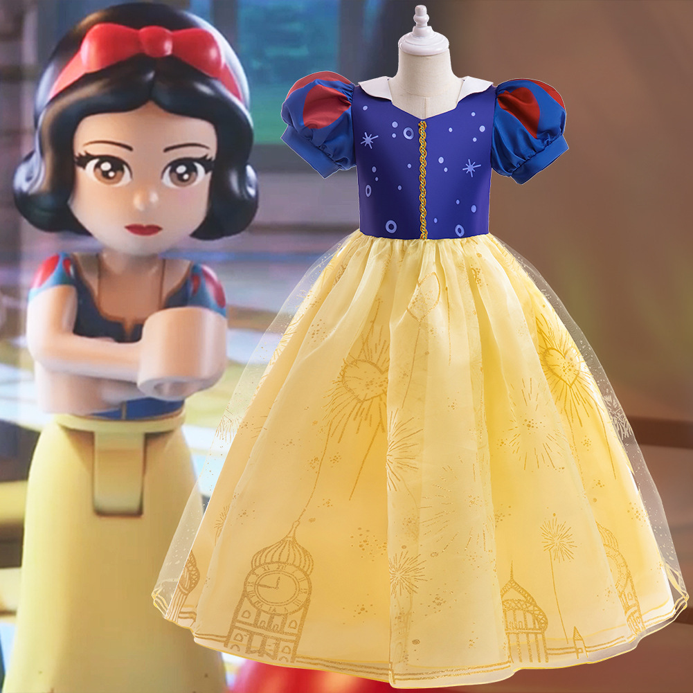 萬聖節 白雪公主禮服 印花款 100-150cm #RA35