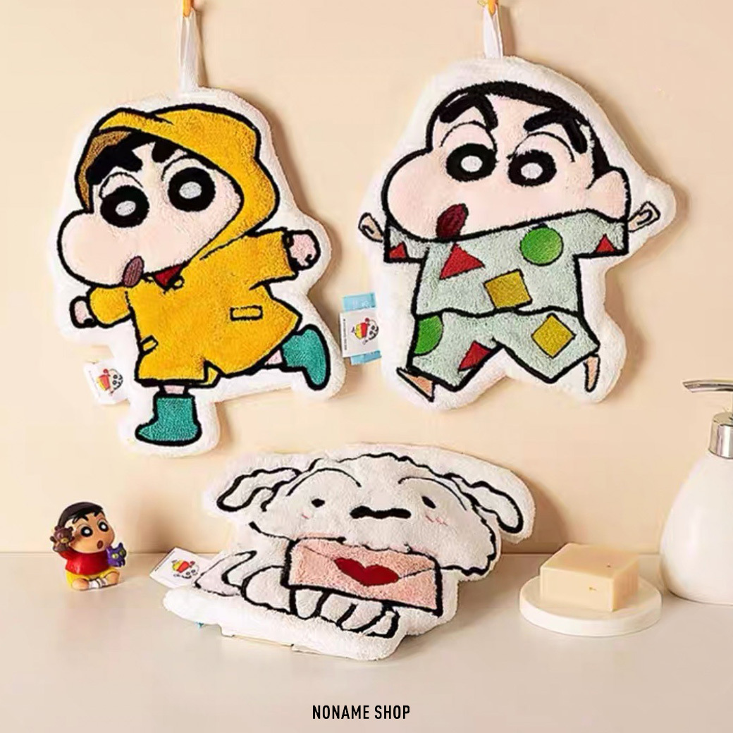 蠟筆小新 卡通 可愛 掛飾 吸水 擦手巾 五款