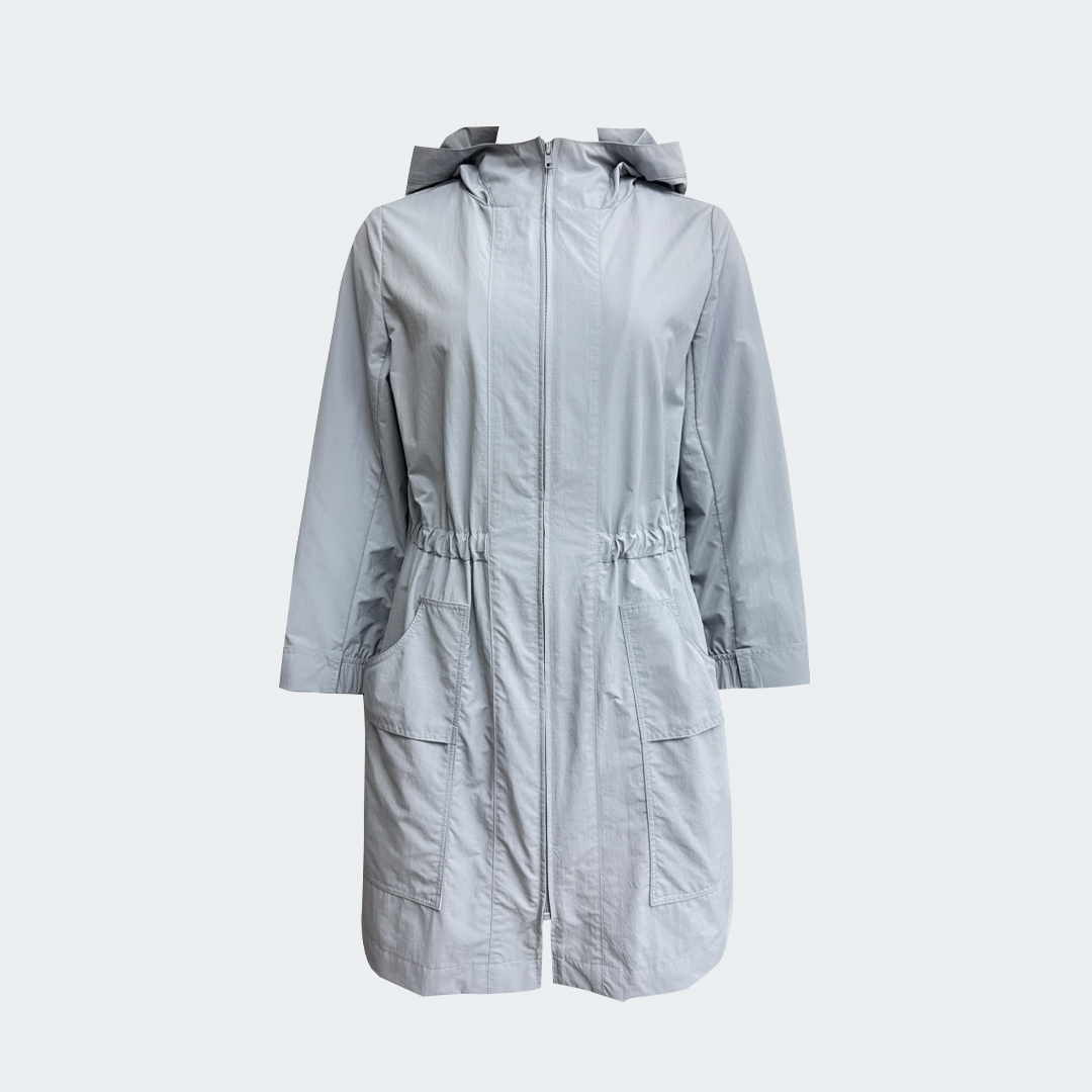 都市輕旅連帽長版外套