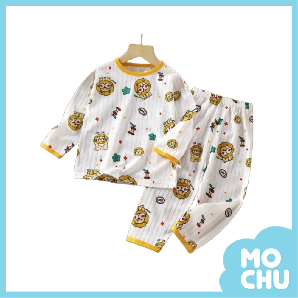 波浪獅子長袖薄款家居套裝