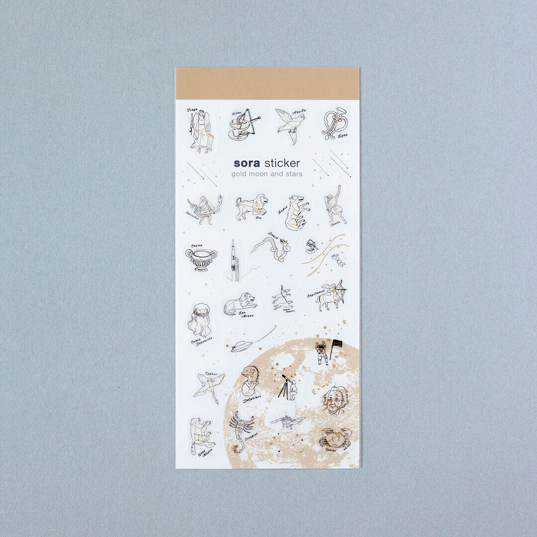 暦生活／宇宙貼紙 金、銀箔加工