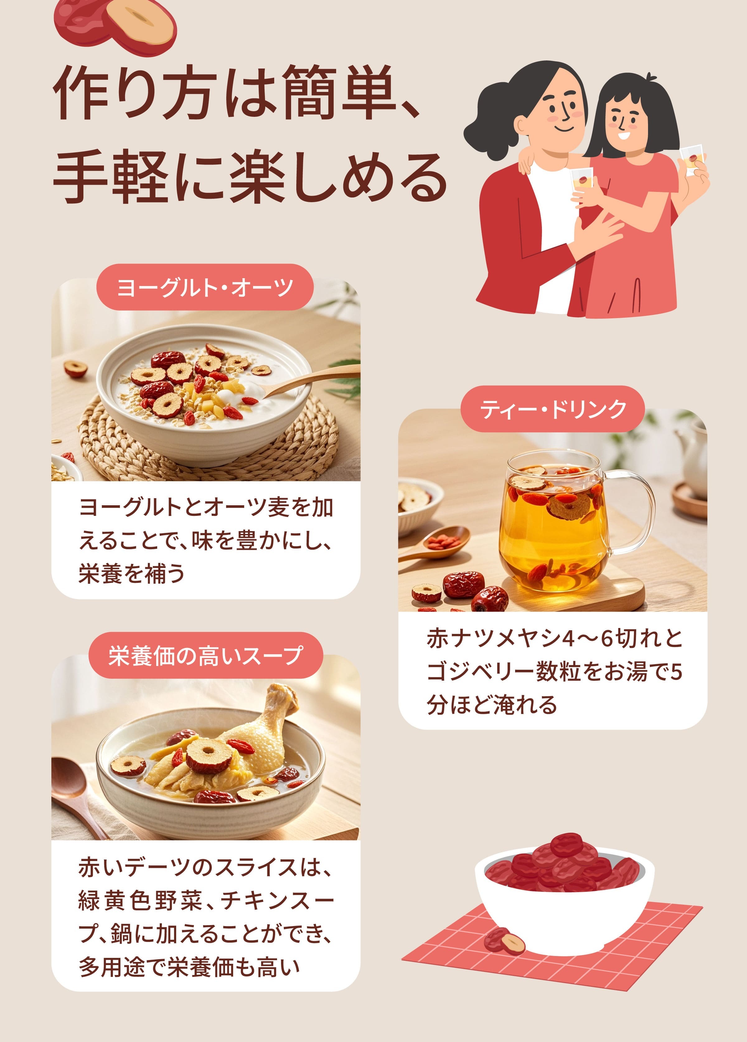 Dengyi 特級なつめのお召し上がり方