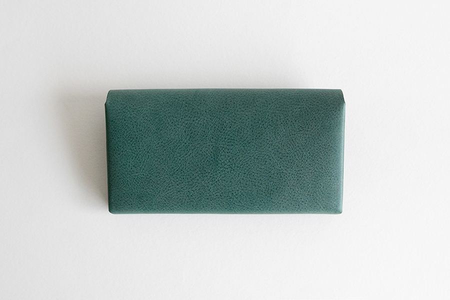 SAFUJI - 迷你長夾子母扣式 / 灰藍