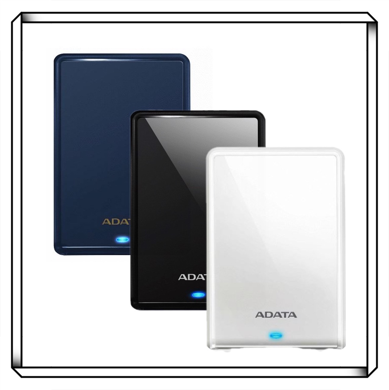 ADATA 威剛 HV620 2.5吋 超薄鏡面 外接硬碟 (AHV620S)