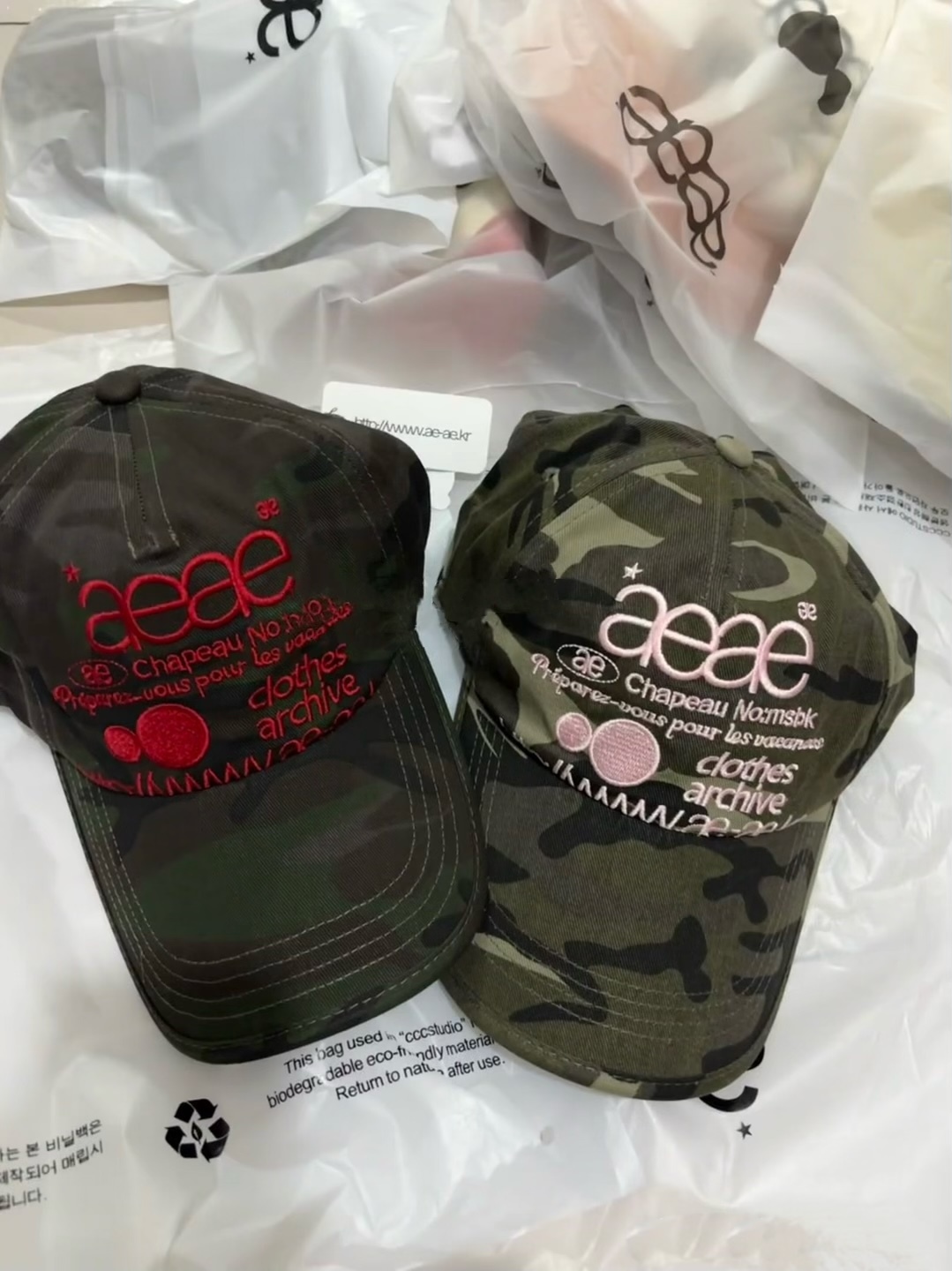 韓國代購 aeae 經典 迷彩 棒球 老帽