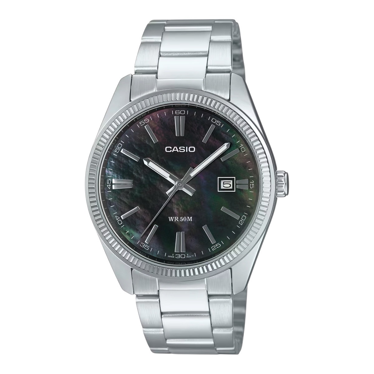 Casio MTP-1302DS-1A 38mm 黑珍珠母錶盤 貝母面 石英錶