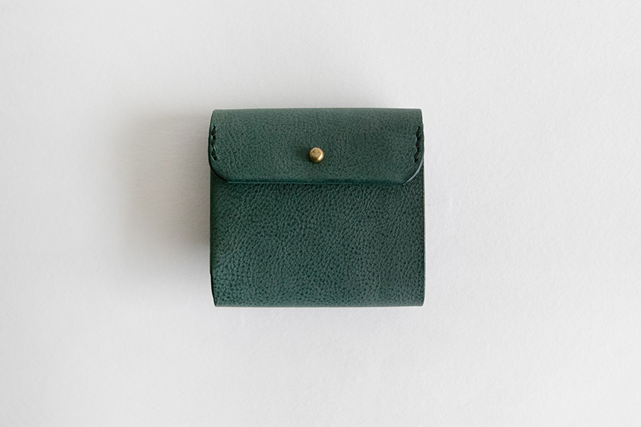 SAFUJI - 橫式迷你短夾 / 灰藍