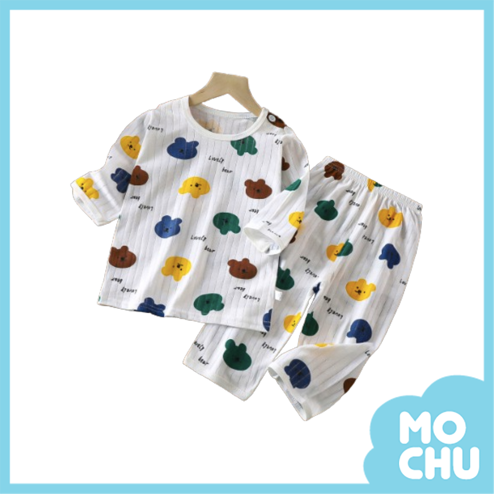 繽紛小熊長袖薄款家居套裝