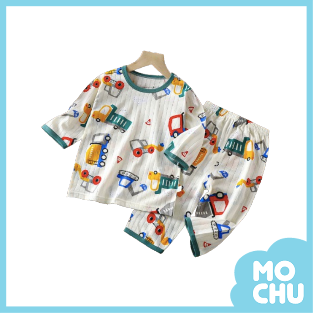 運輸車長袖薄款家居套裝