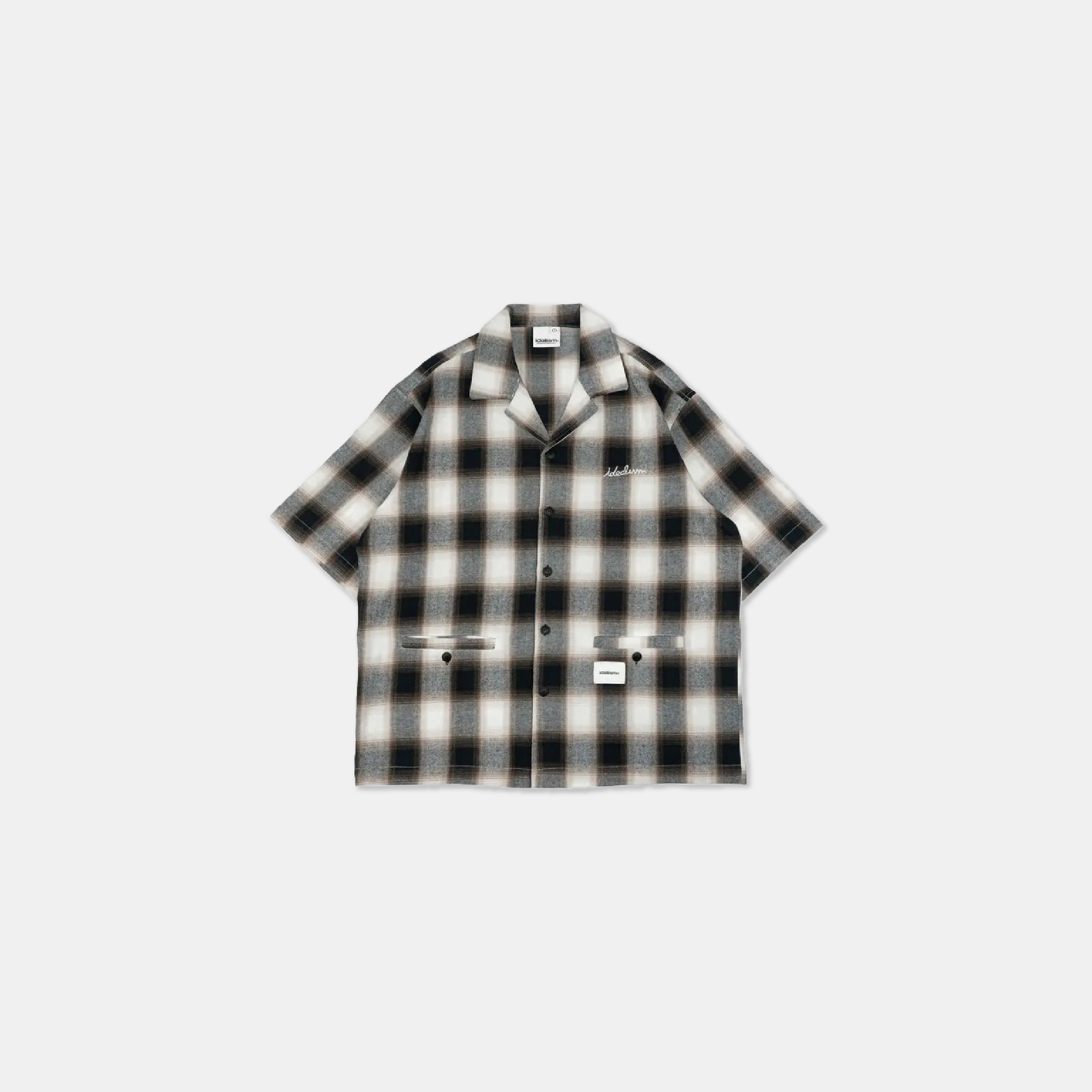 Idealism ID25068 CHECKERED SHIRT 古巴領 短袖 襯衫