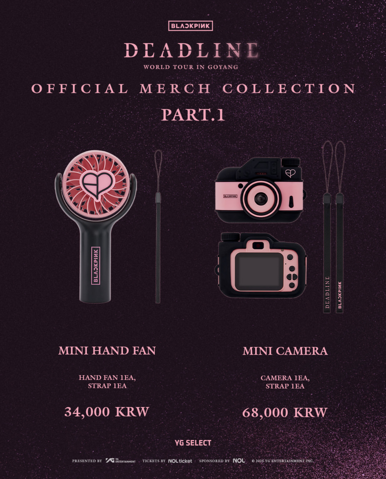 BLACKPINK 演唱會官方周邊 BLACKPINK WORLD TOUR《DEADLINE》