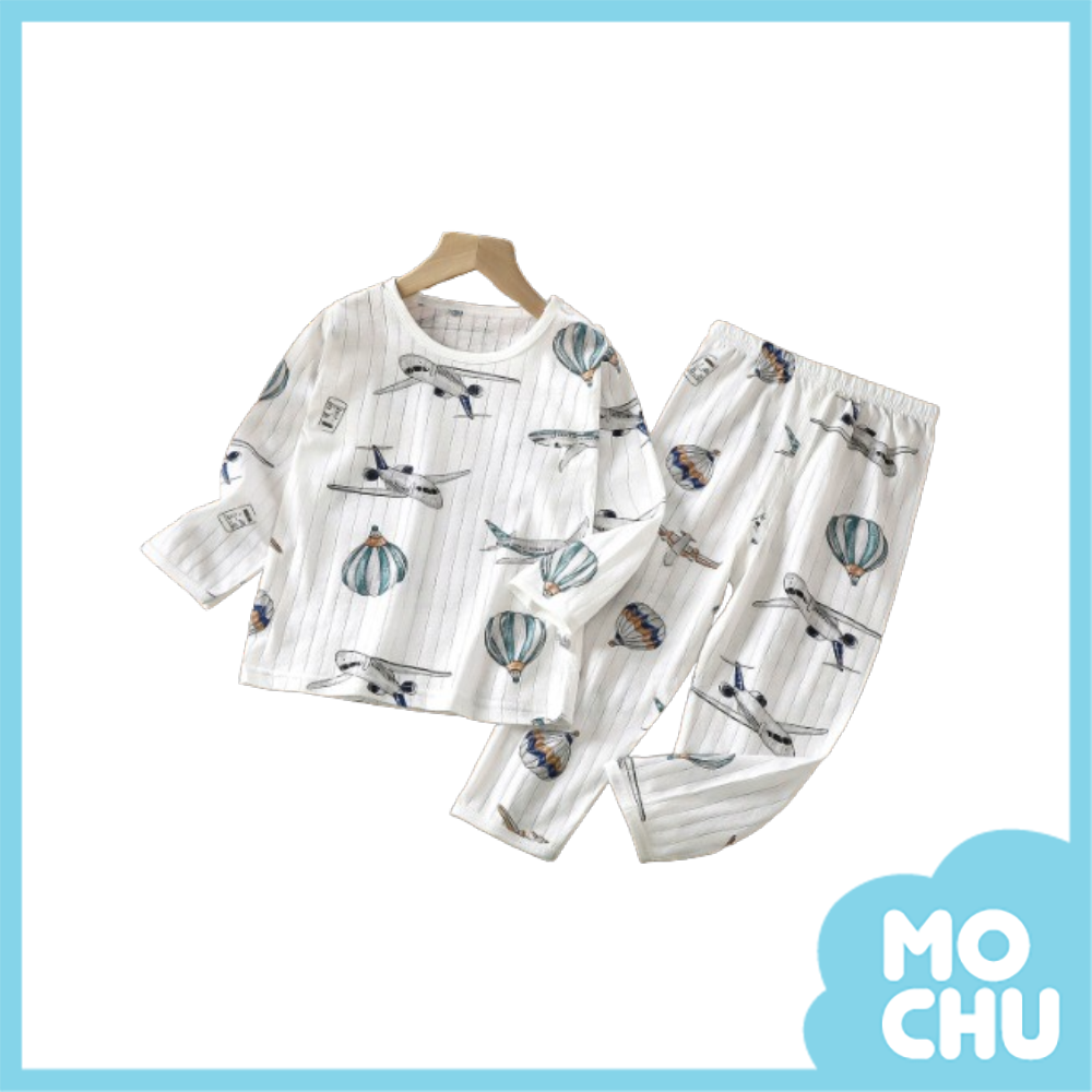 飛機長袖薄款家居套裝