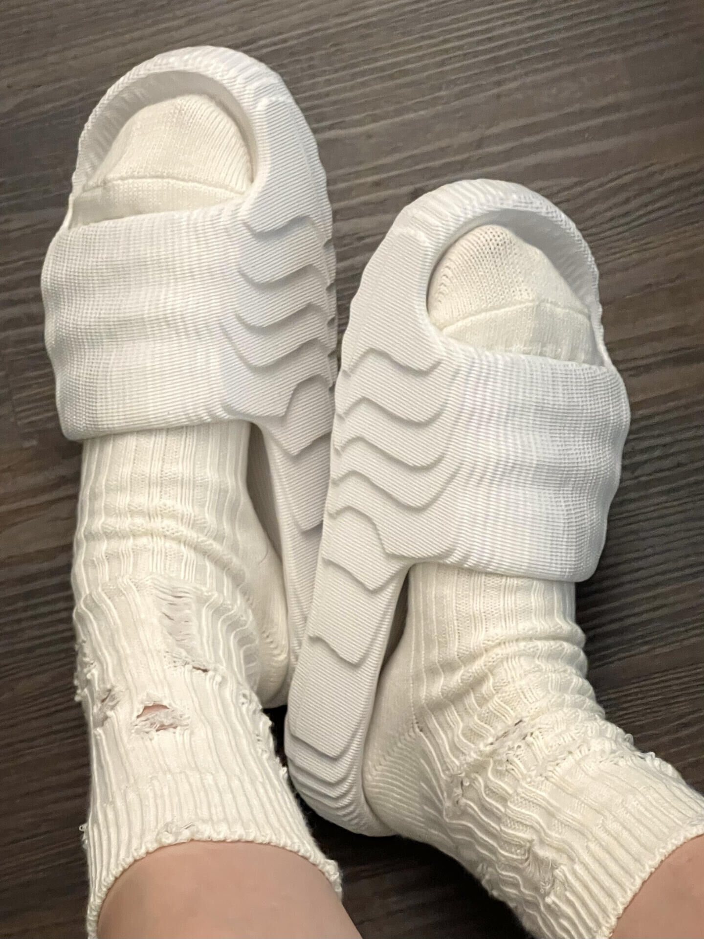 ADIDAS ADILETTE 22 水波紋 石紋 全白 白色 拖鞋 防水拖 海灘拖 男鞋 HQ4672 / 預購