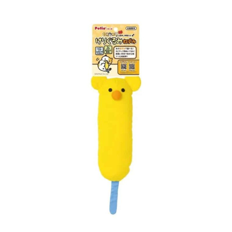 Petio - Cat Toy - Soft Stuffed (Yellow Mouse)
