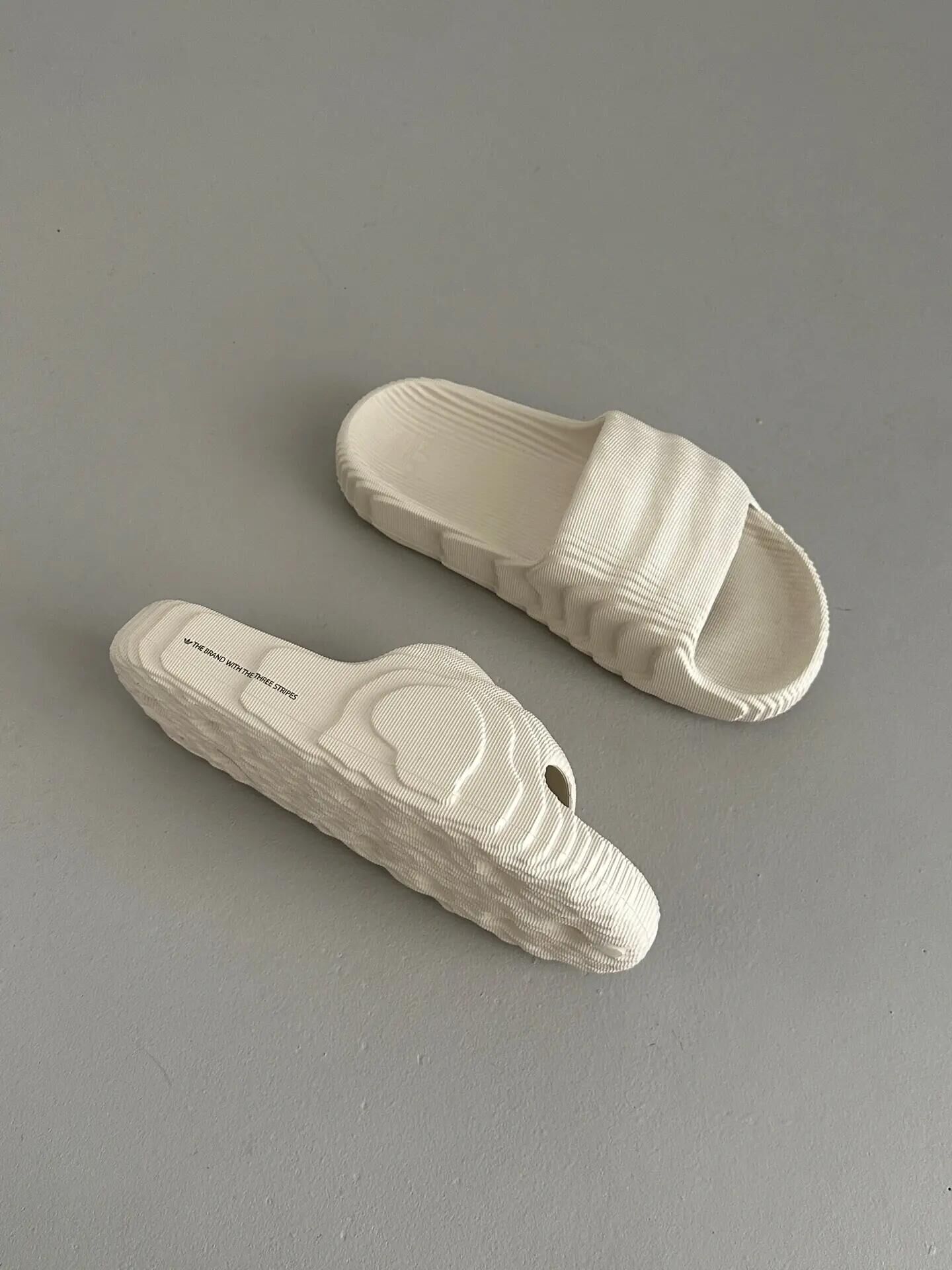 ADIDAS ADILETTE 22 水波紋 石紋 奶油白 米色 米色 拖鞋 防水拖 海灘拖 男鞋 GX6950 / 預購