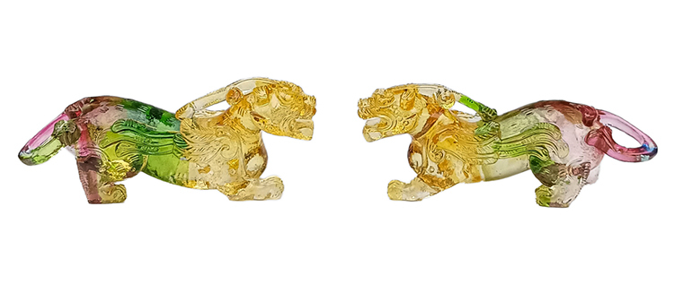 鹿港窯禮品館|琉璃-納財貔貅-吉祥風水物