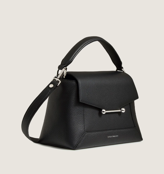 1SA0730-034 STRATHBERRY Mosaic Top Handle Grain - Black - Silver Hardware #20241-125-680-100 (B-EU-E)