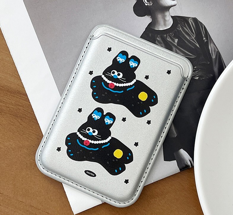 韓國文創兔子磁吸卡套