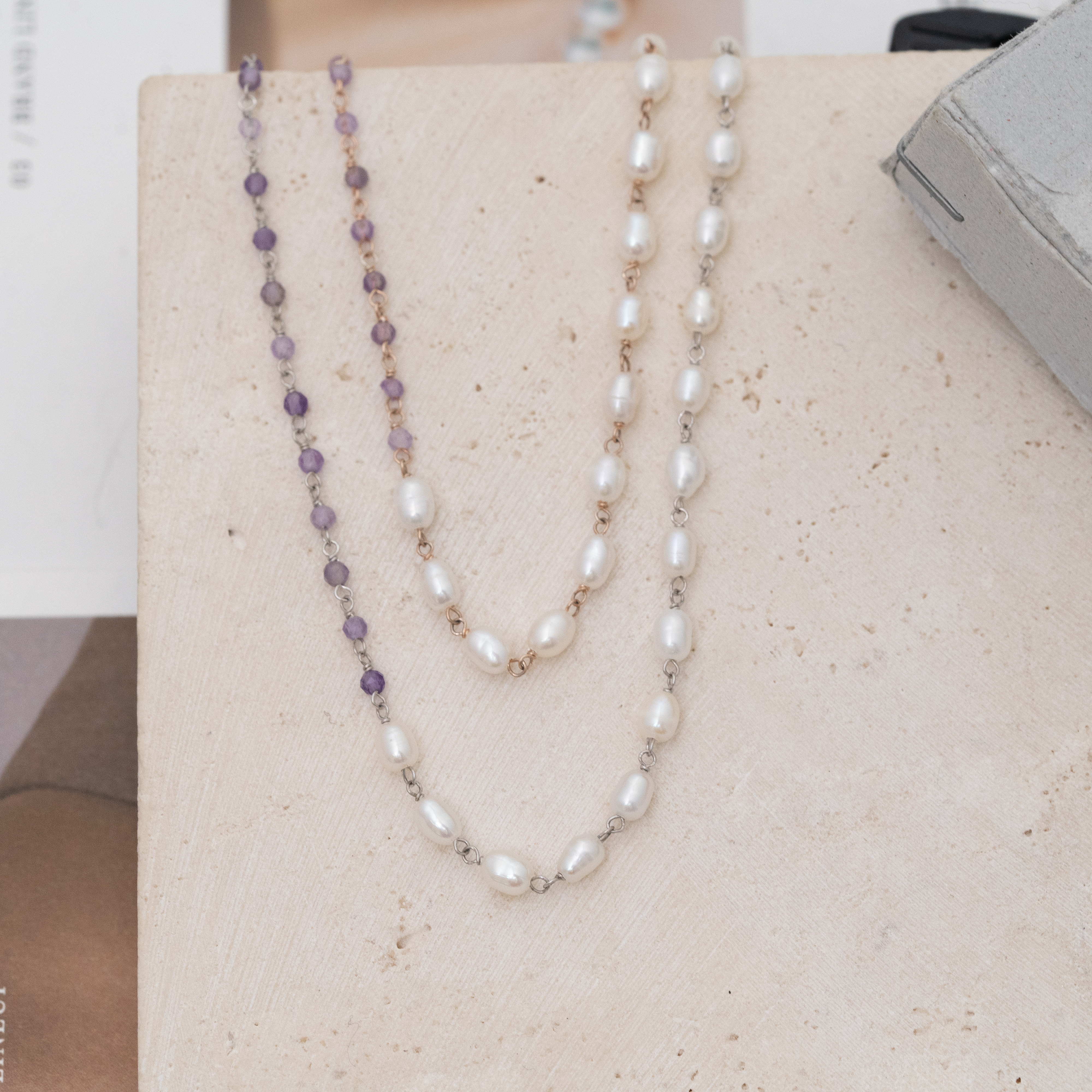 Svn62 天然石 ＋淡水珍珠